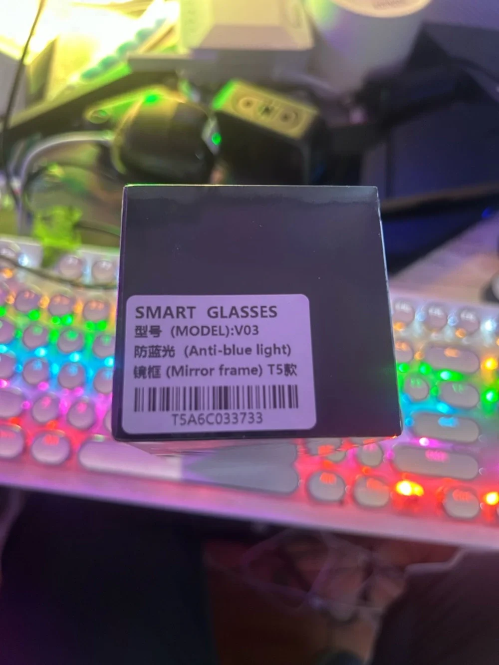 Wireless Smart Video Glasses in Black with Built-In Camera